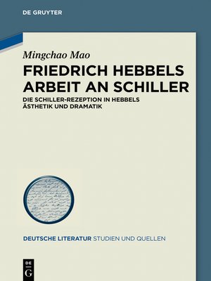 cover image of Friedrich Hebbels Arbeit an Schiller